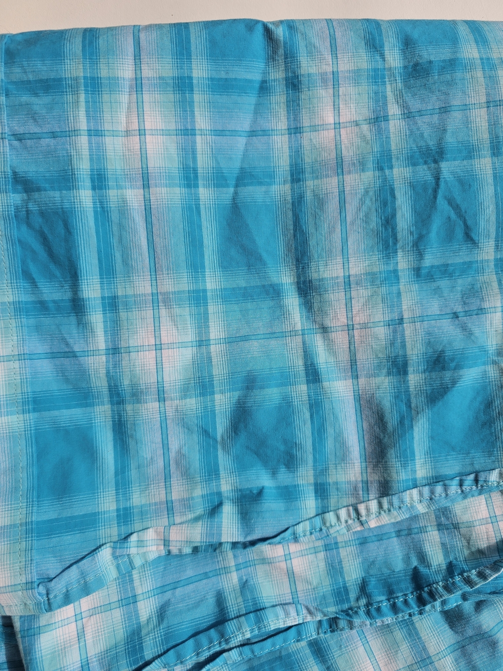 Ariat Pro Series Men's Turquoise Plaid Short-Sleeve Button-Down Shirt Size XL - Picture 10 of 10